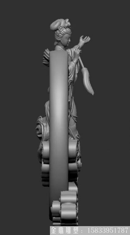 嫦娥奔月模型圖 玻璃鋼古代神話人物雕塑模型定制1