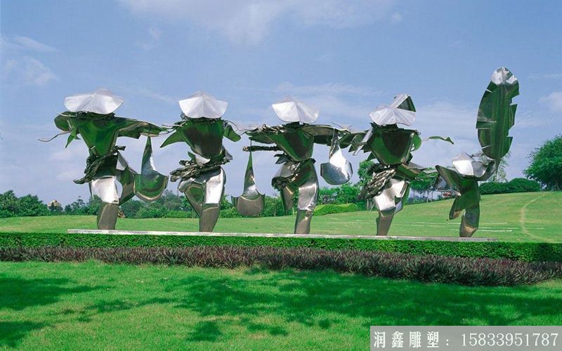 不銹鋼公園雕塑 鏡面不銹鋼雕塑