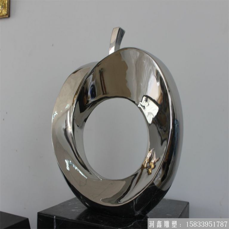蘋果不銹鋼雕塑 抽象雕塑 景觀雕塑