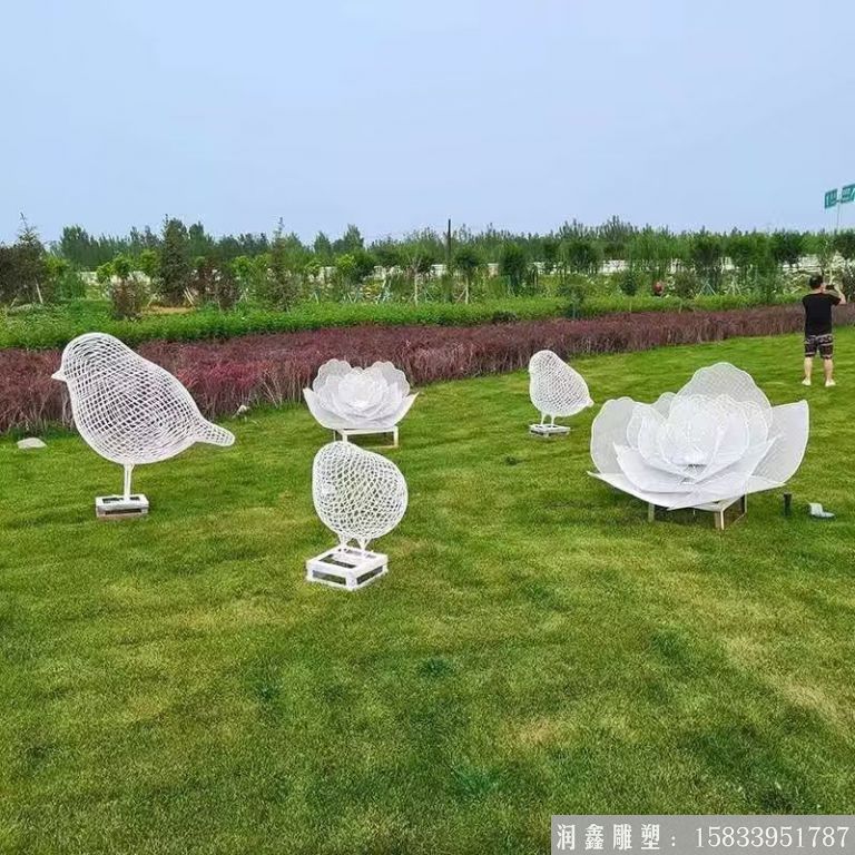 廠家加工不銹鋼鳥(niǎo)類(lèi)雕塑 鏤空鳥(niǎo)雕塑