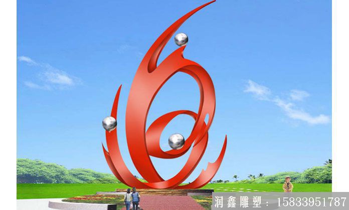 校園不銹鋼雕塑設(shè)計，景觀雕塑定制