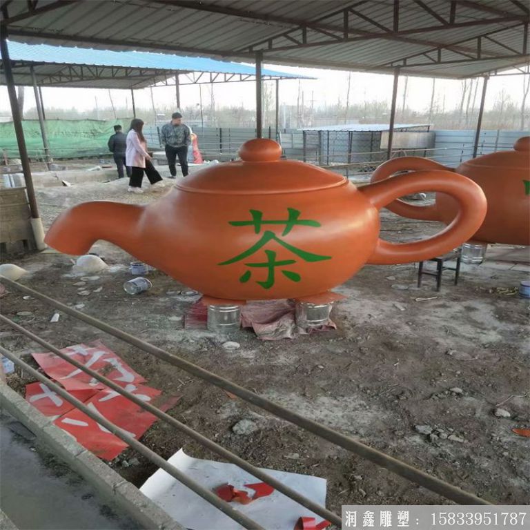 紫銅景觀茶壺，流水茶壺，景區(qū)天壺