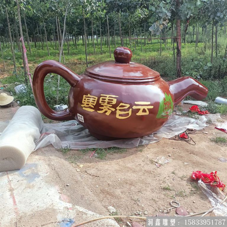 銅雕天壺噴泉構(gòu)造，廠家加工鍛銅天壺