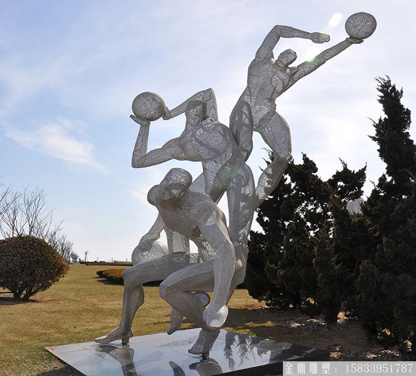 不銹鋼鏤空運(yùn)動(dòng)人雕塑 廠(chǎng)家定制